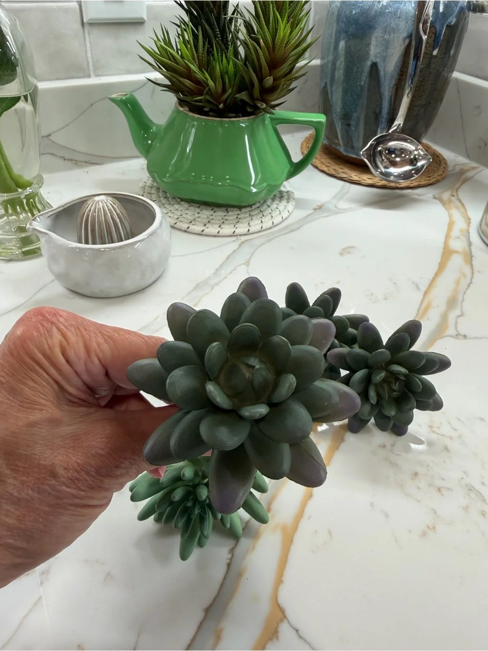 Artificial Succulent Arrangement in Green -